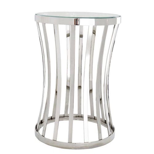 Chilton Stainless Steel Side Table by Eichholtz