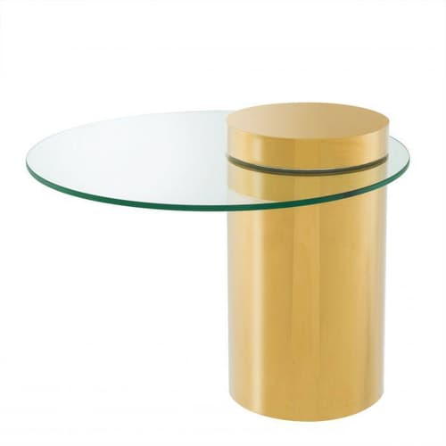 Equilibre Gold Finish Side Table by Eichholtz