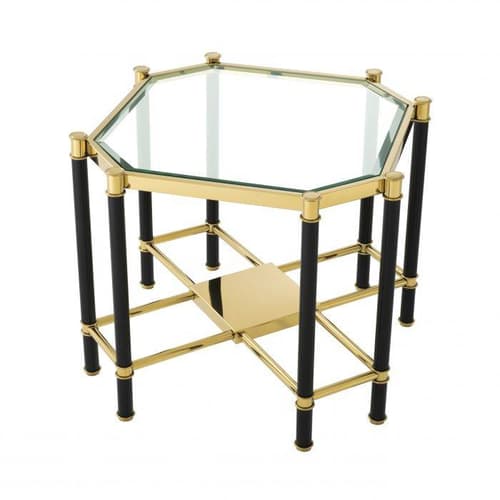 Florence Gold Finish Side Table by Eichholtz