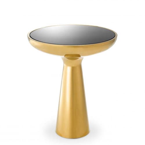 Lindos Low Gold Finish Side Table by Eichholtz