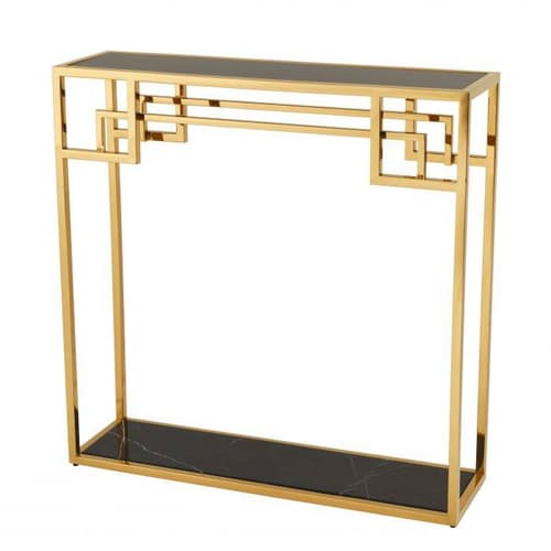Morris Gold Finish Console Table by Eichholtz