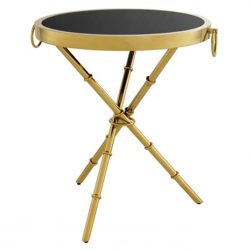 Omni Gold Finish Side Table by Eichholtz