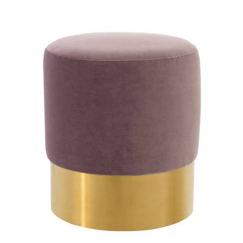 Pall Mall Lilac Velvet Footstool by Eichholtz