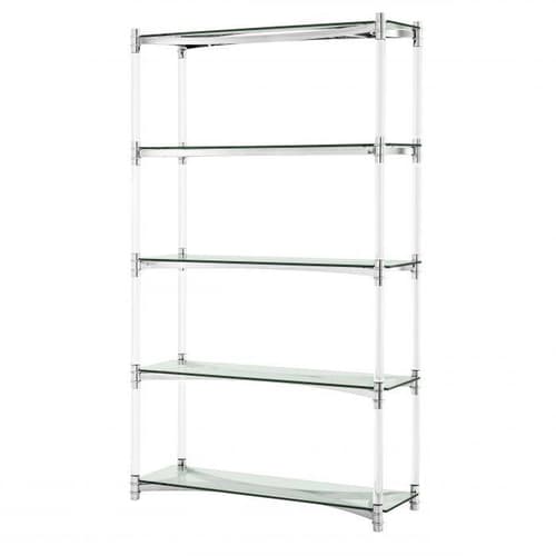 Trento Stainless Steel Bookcase by Eichholtz
