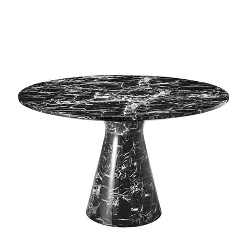 Turner Black Faux Marble Dining Table by Eichholtz