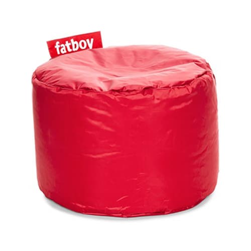 Point Nylon Red Pouf by Fatboy