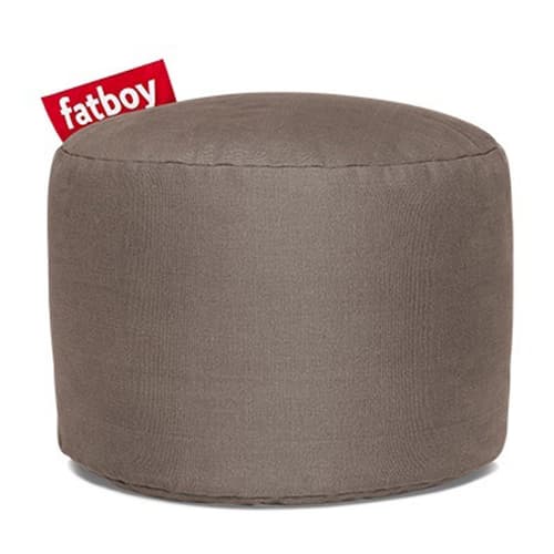 Point Stonewashed Taupe Pouf by Fatboy
