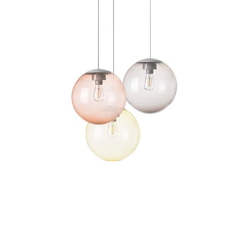 Spheremaker 3 Taupe Yellow Pendant Lamp by Fatboy