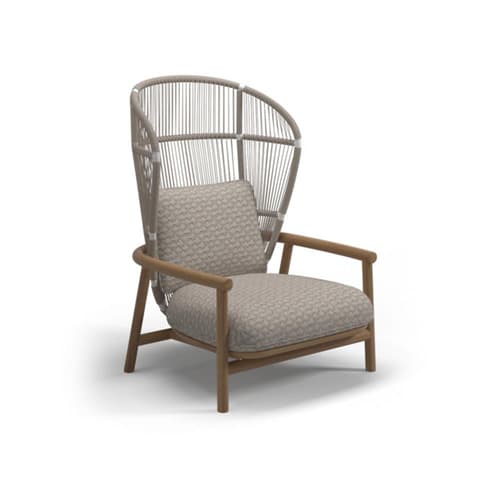Fern High Back Outdoor Lounge by Gloster