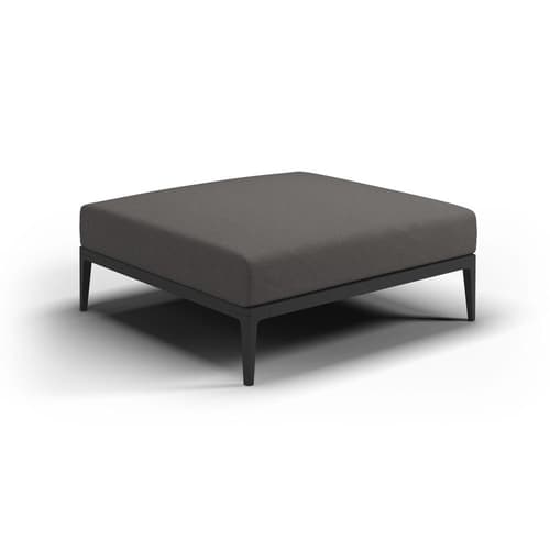 Grid Outdoor Footstool by Gloster