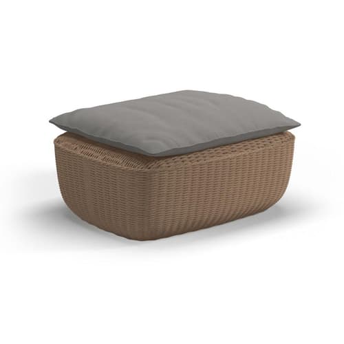 Omada Outdoor Footstool by Gloster