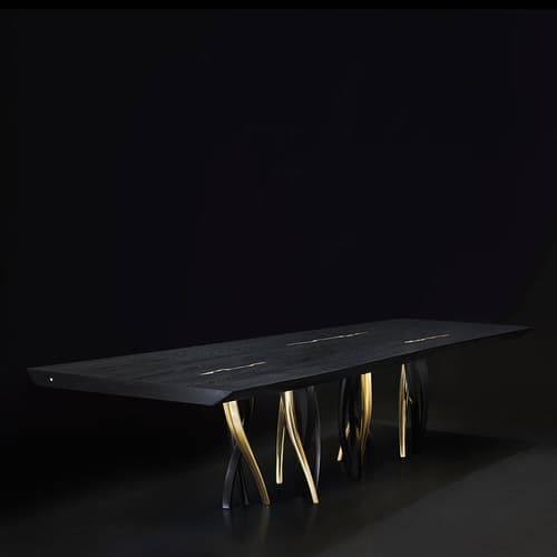 Il Pezzo 8 Solid Ash Boards Dining Table by Il Pezzo Mancante