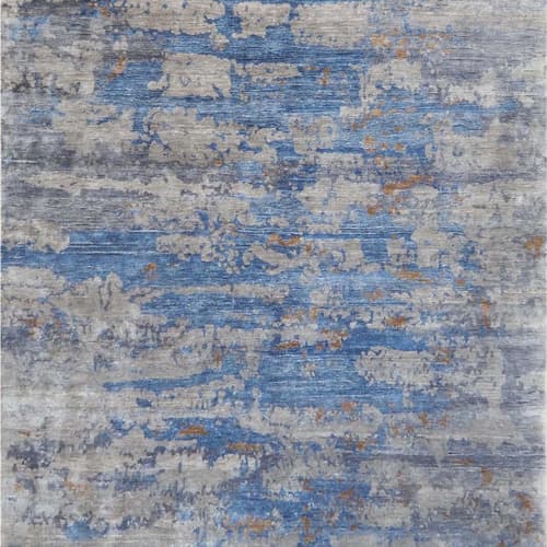 Blue Cloud Rug by Knot and Loop