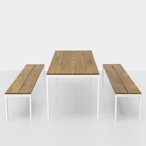 Be-Easy Slatted Dining Table by Kristalia