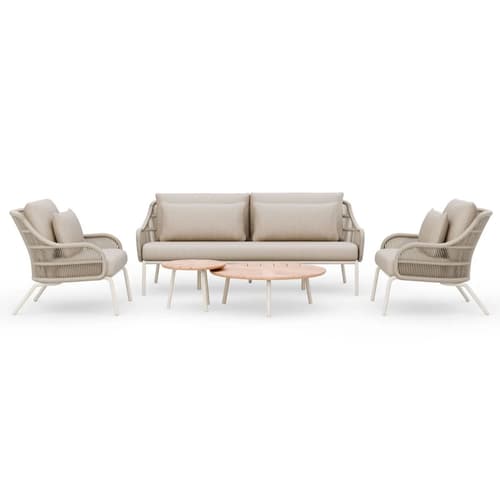 Cora 5-Seater Woven Rope Outdoor Sofa by FCI London