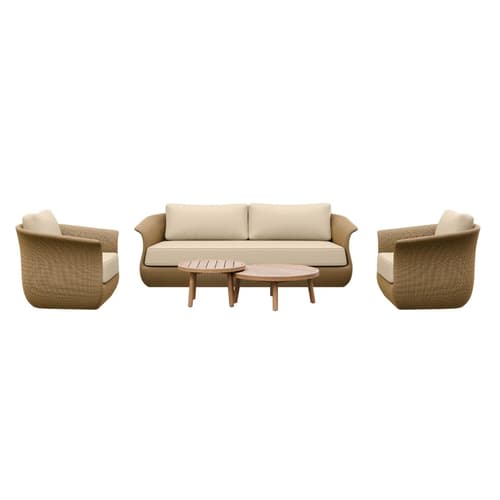 Linden Rattan 5 Seater Outdoor Sofa by FCI London