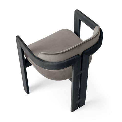 0414 Nabuk Cement Leather Armchair by Quick Ship