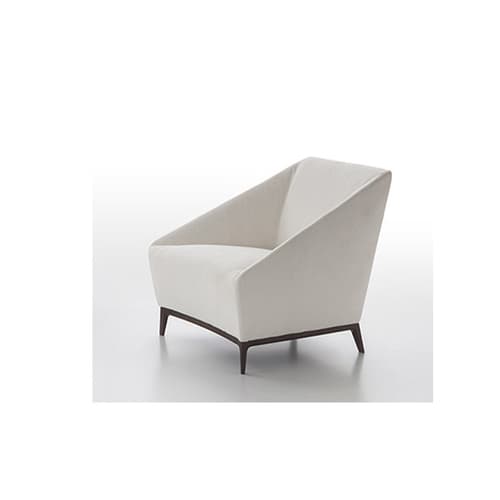Zoe White Frabic Lounge Chair, Quick Ship