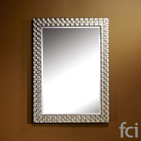 Almeria Silver Rectangle Wall Mirror by Reflections