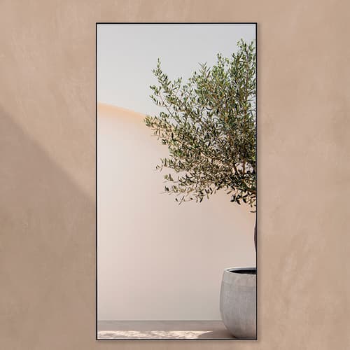 Lucka Outdoor Black Custom Mirror By FCI London