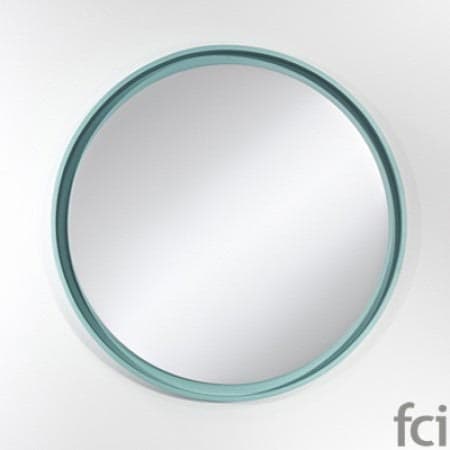 Radius L Blue Wall Mirror by Reflections