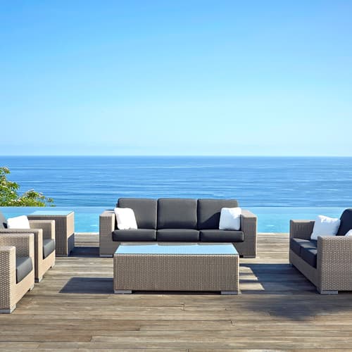 Brando Blue Outdoor Sofa by Skyline Design