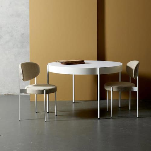 Series 430 White Dining Table by Verpan