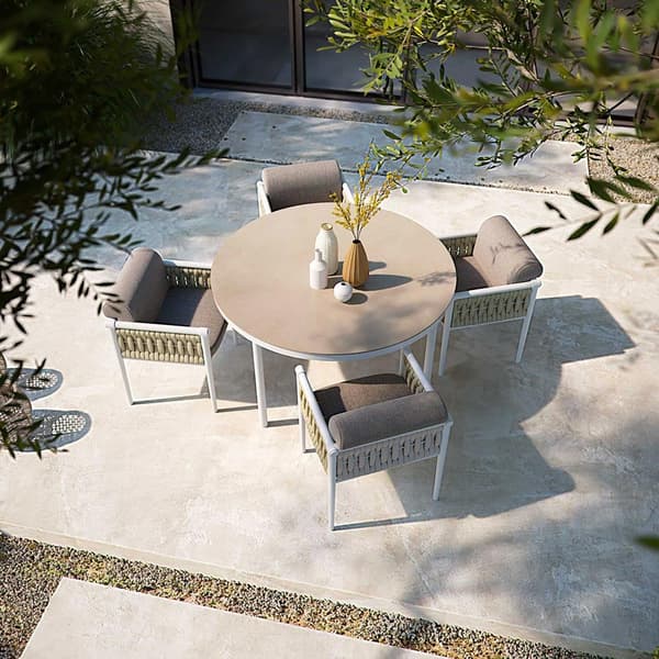 Dandy 2.0 Outdoor Armchair by Atmosphera, teak and rope woven outdoor armchair