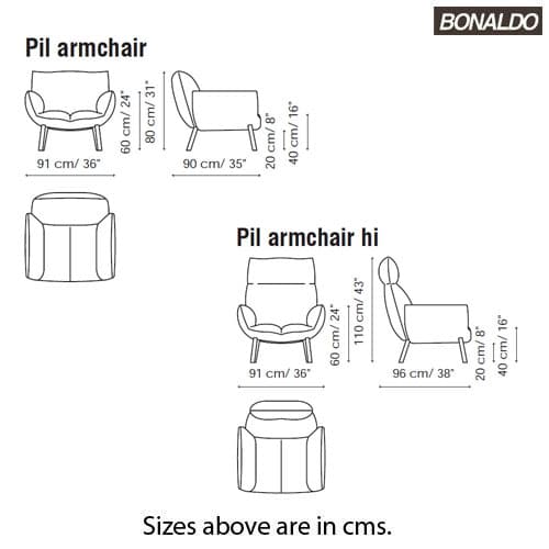 Pil Armchair by Bonaldo