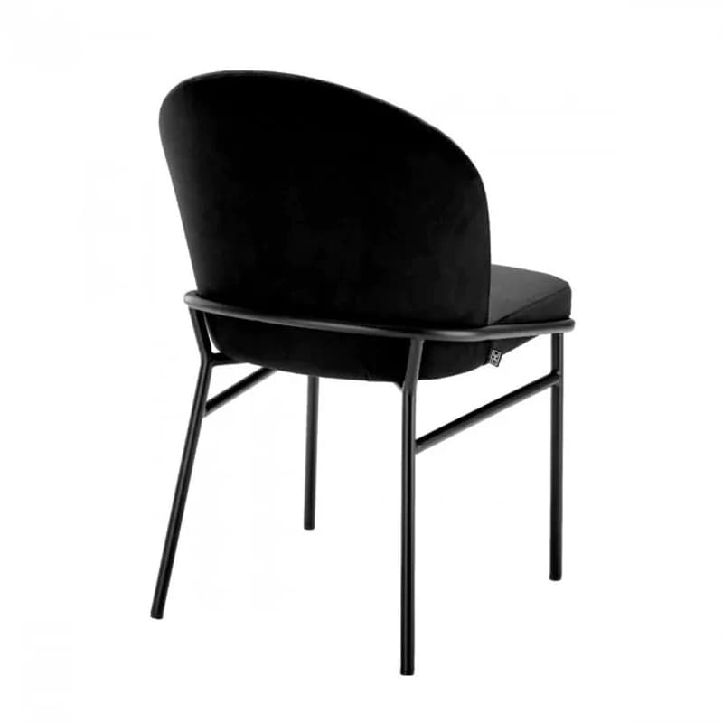 Willis Set Of 2 Black Velvet Dining Chair |By FCI London