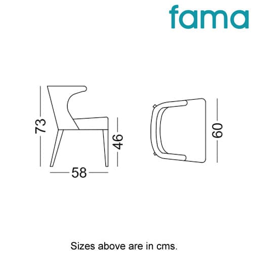 Toro Dining Chair by Fama