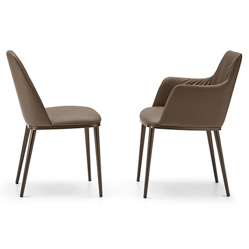 Max Deluxe Metal Base Dining Chair By Italforma
