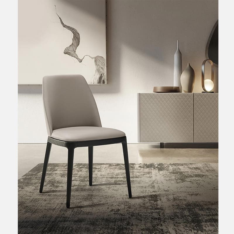 Max Wood Base Dining Chair By Italforma