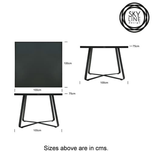 Horizon 4 Seat Dining Table by Skyline Design