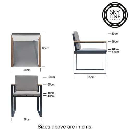Taymar Small Outdoor Armchair by Skyline Design