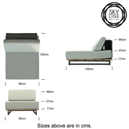 Ona Central Outdoor Sofa by Skyline Design