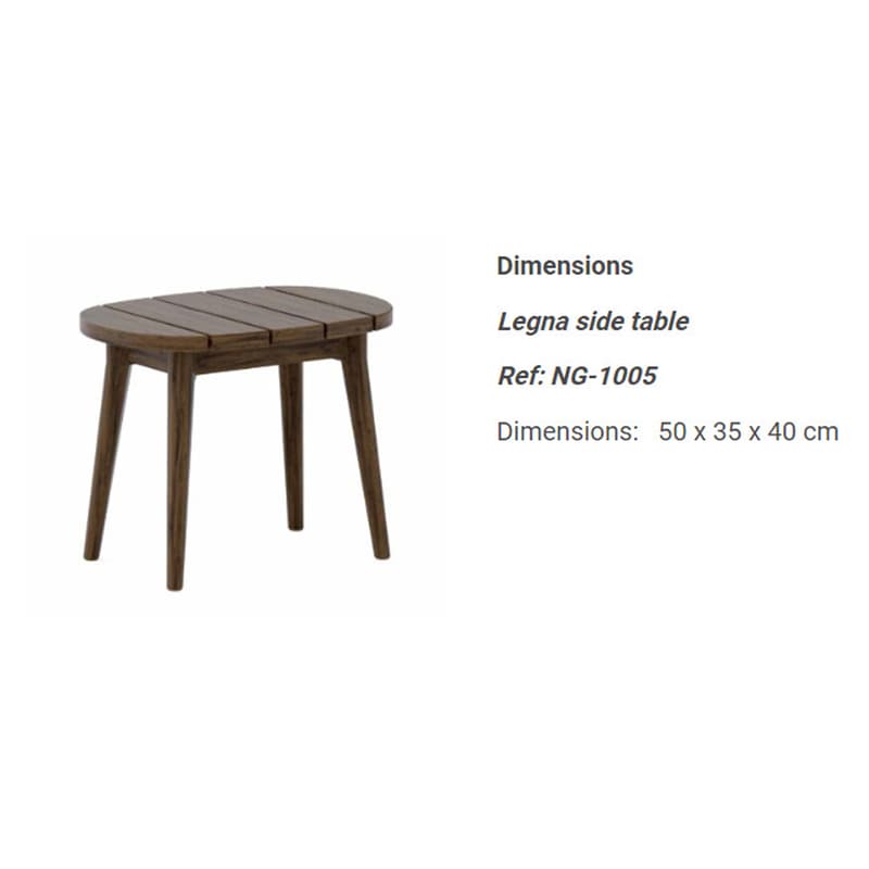 Legna Outdoor Side Table by Skyline Design