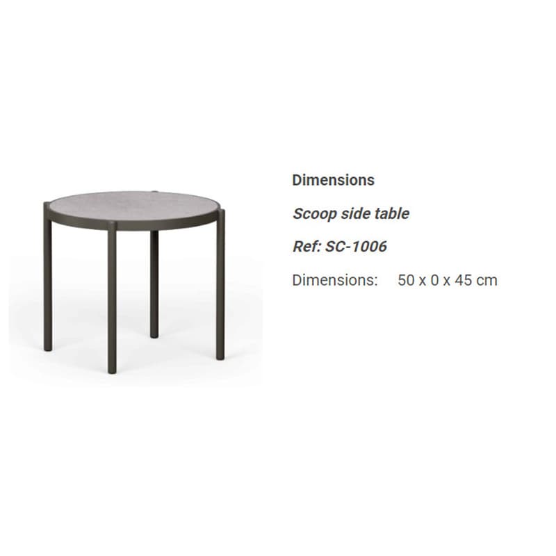 Scopp Outdoor Side Table by Skyline Design