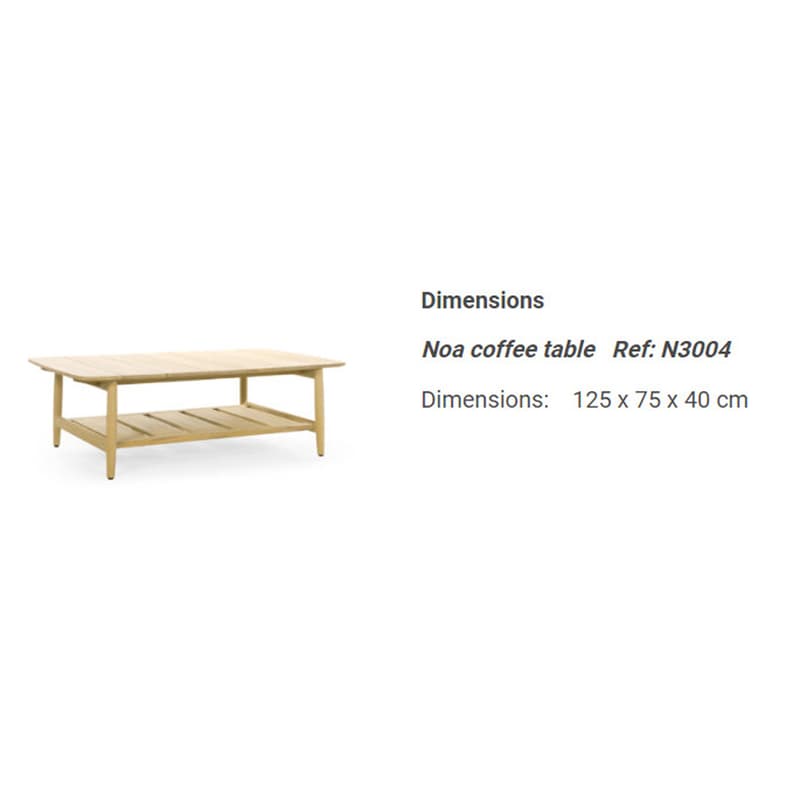 Noa Outdoor Coffee Table by Skyline Design