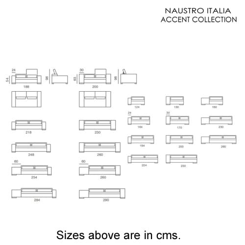 Plan Sofa Accent Collection by Naustro Italia