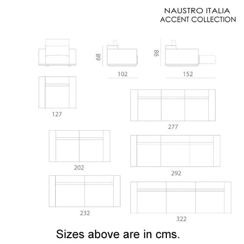 Focus Sofa Accent Collection by Naustro Italia