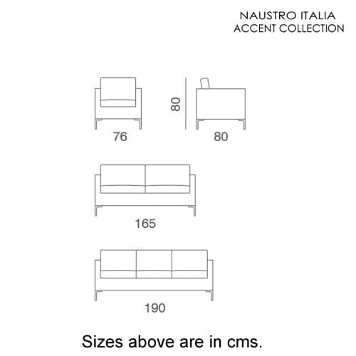 Mixer Mini Sofa Accent Collection by Naustro Italia