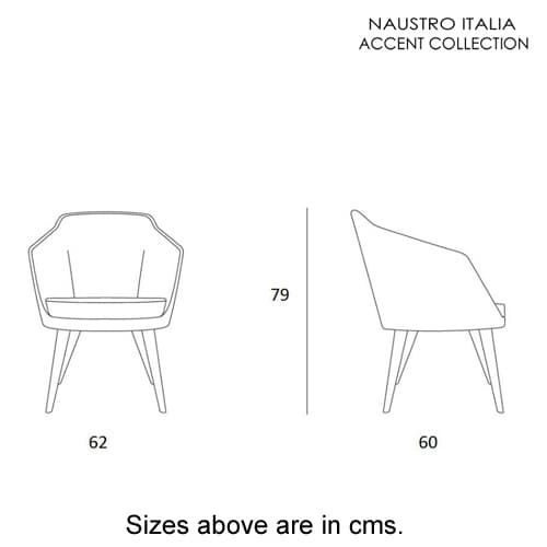 Sophie Armchair Accent Collection by Naustro Italia