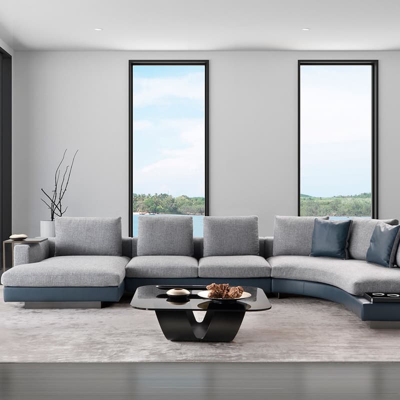 Vogue Curve Modular Sofa Accent Collection By Naustro Italia