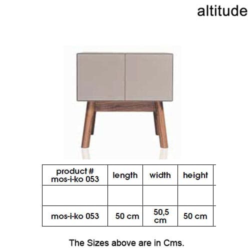 Mos-I-Ko 053 Bedside Table by Altitude