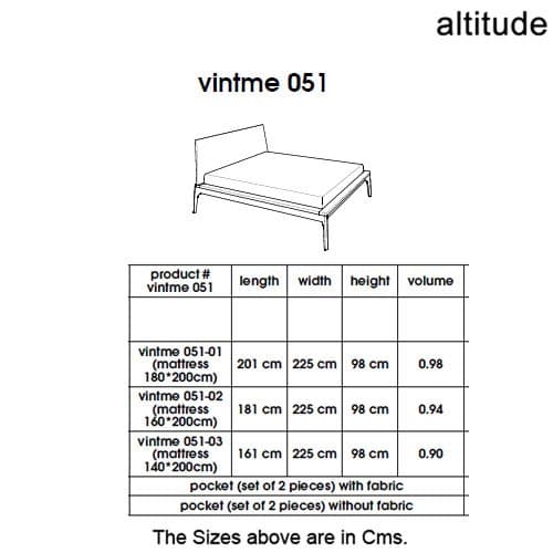 Vintme 051 Double Bed by Altitude