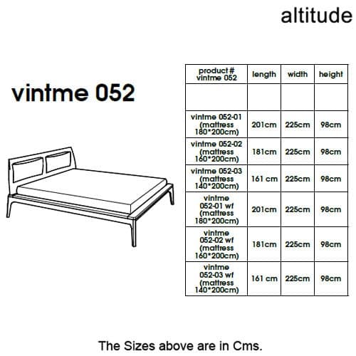 Vintme 052 Double Bed by Altitude