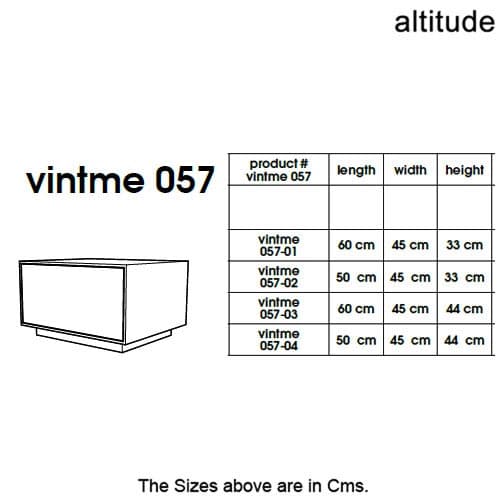 Vintme 057 Bedside Table by Altitude