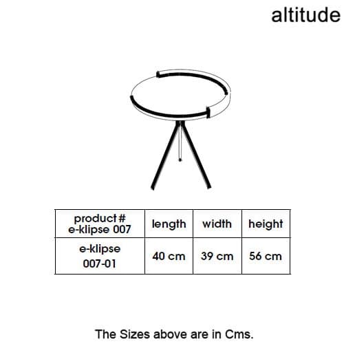 E-Klipse 007 Side Table by Altitude