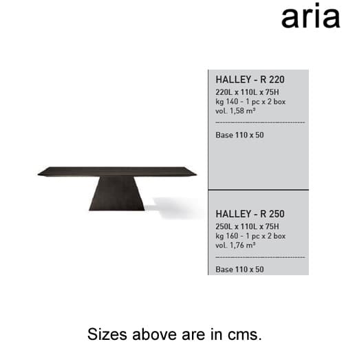 Halley - R Dining Table by Aria